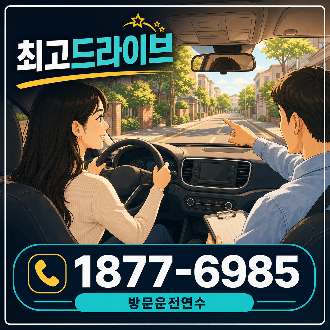 경기 오산시 내삼미동 운전연수 최고드라이브 1877-6985 상담
