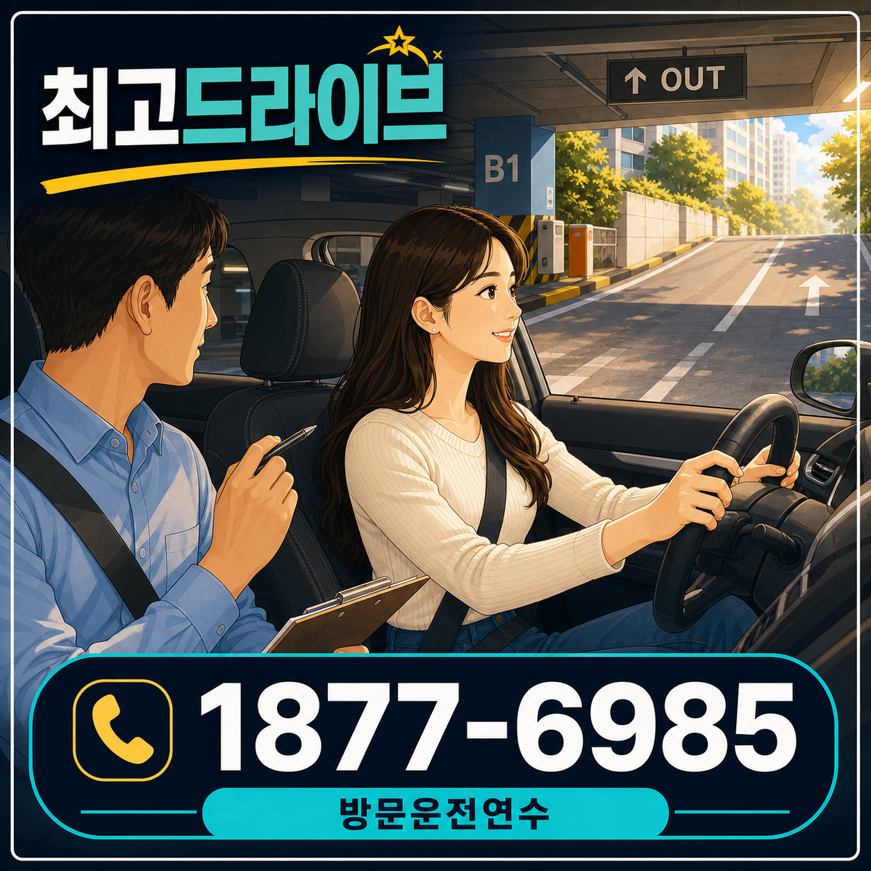 경기 오산시 가장동 운전연수 최고드라이브 1877-6985 상담