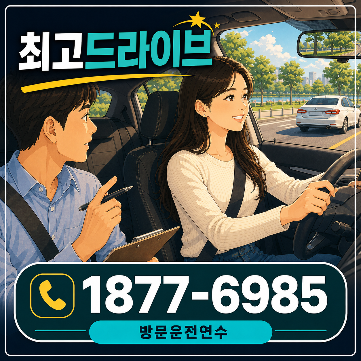 경기 오산시 탑동 운전연수 최고드라이브 1877-6985 상담