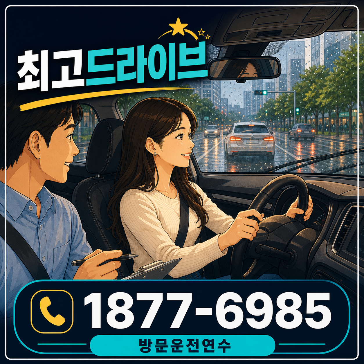 경기 오산시 수청동 운전연수 최고드라이브 1877-6985 상담