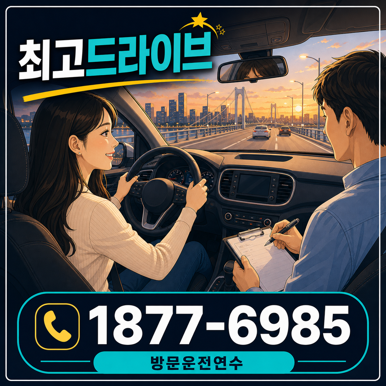경기 의왕시 포일동 운전연수 최고드라이브 1877-6985 상담