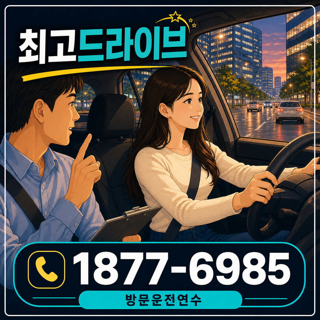 경기 의왕시 오전동 운전연수 최고드라이브 1877-6985 상담