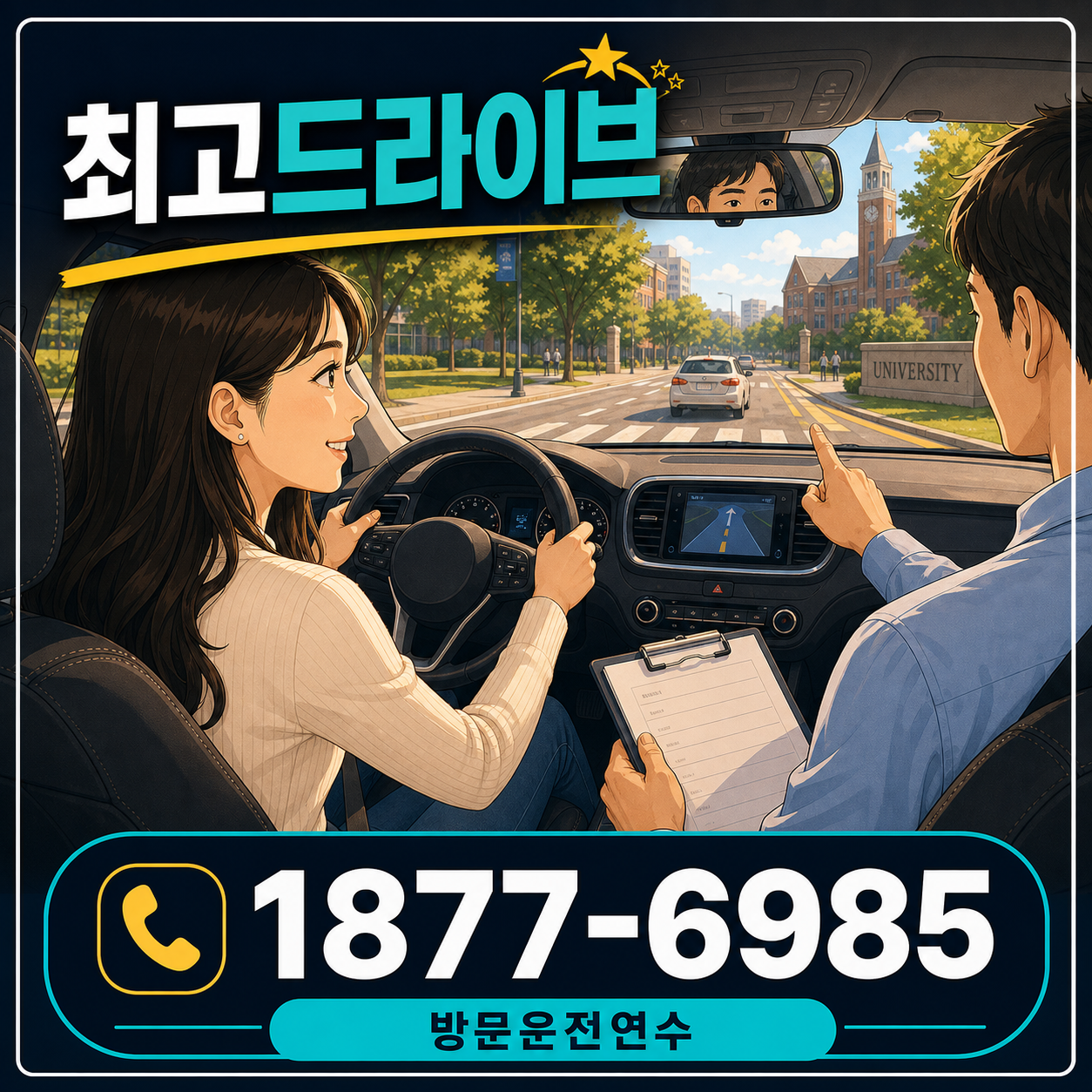 경기 과천시 원문동 운전연수 최고드라이브 1877-6985 상담