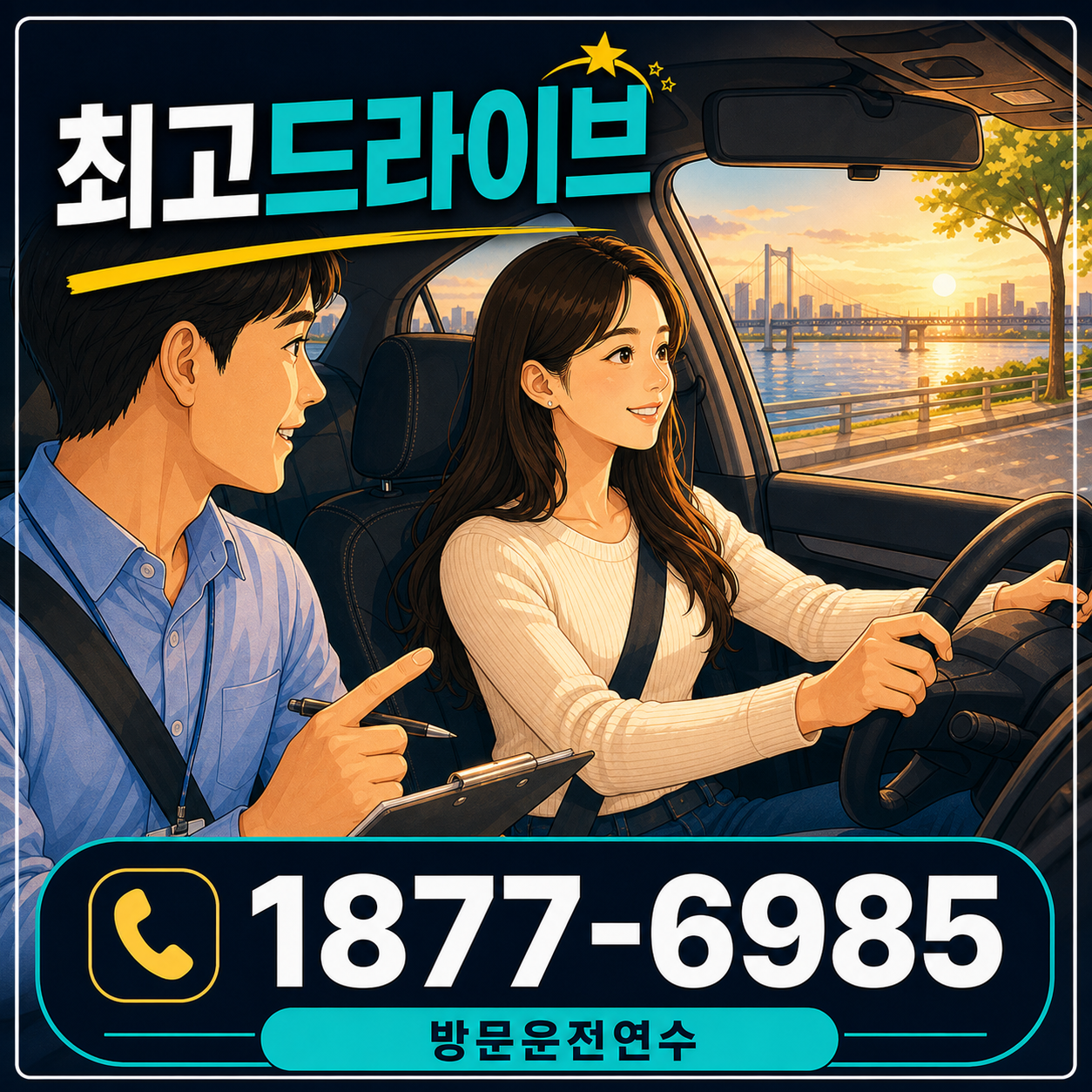 경기 시흥시 장현동 운전연수 최고드라이브 1877-6985 상담